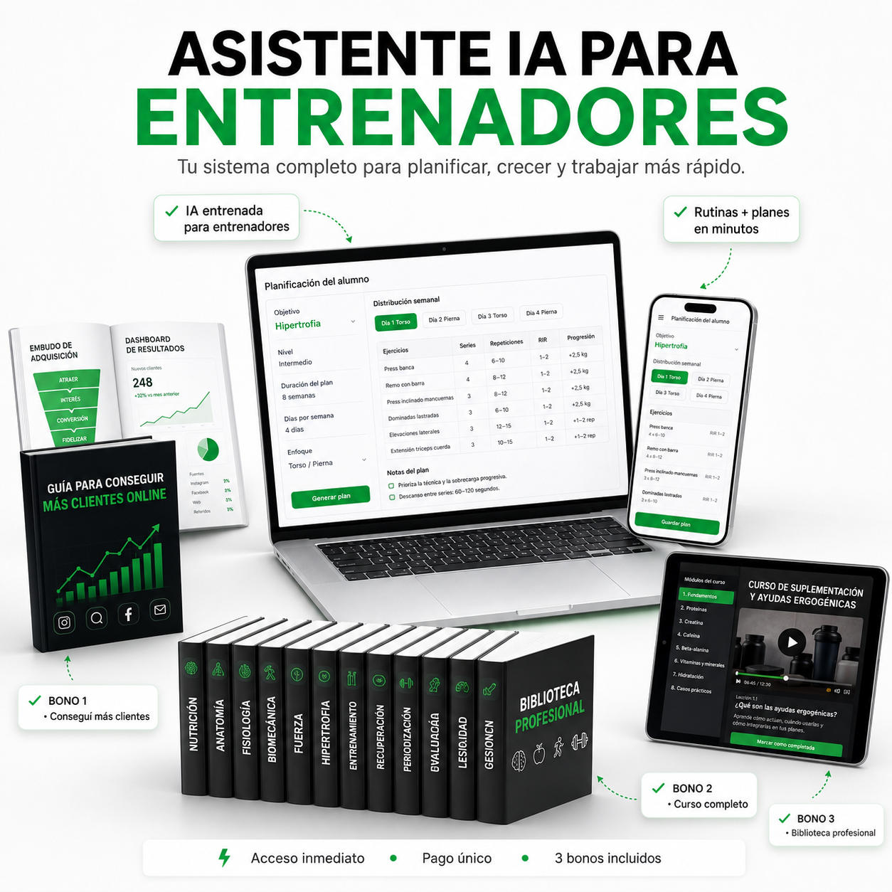 Asistente IA para Entrenadores Profesionales - Sistema Completo